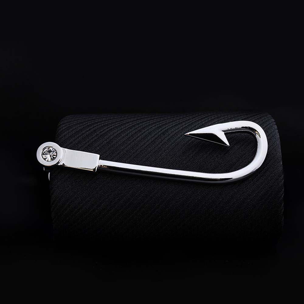 Clasp Charm 1 Piece Wedding Silver Metal Key Shape Jewelry Glasses Shape Tie Clip Necktie Clips Pin