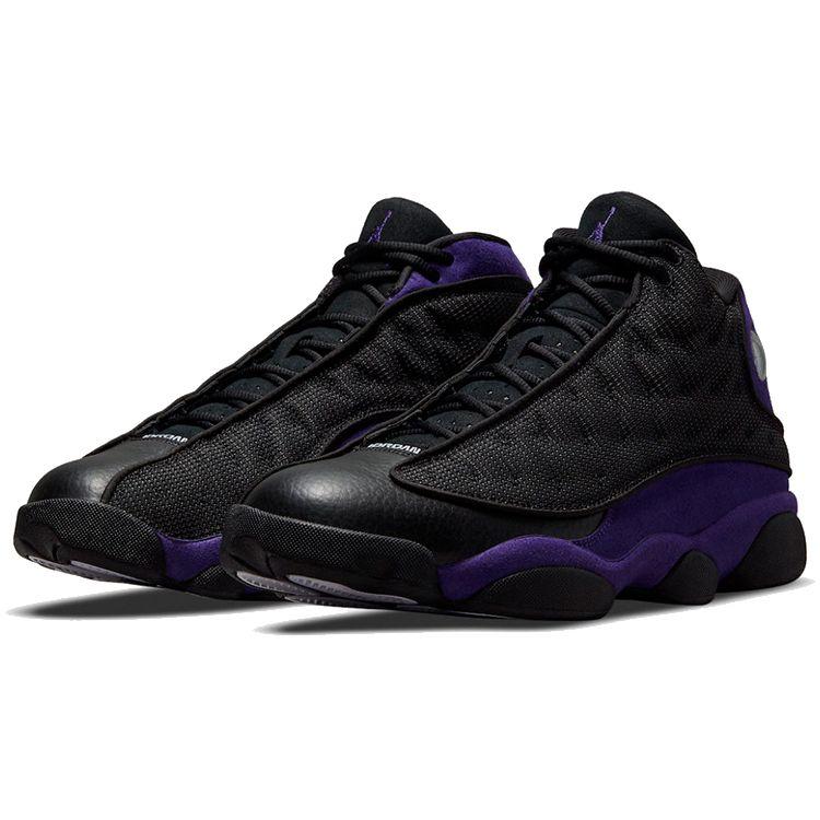 Air Jordan 13 Retro Court Purple Мужские кроссовки Черно-белые DJ5982-015
