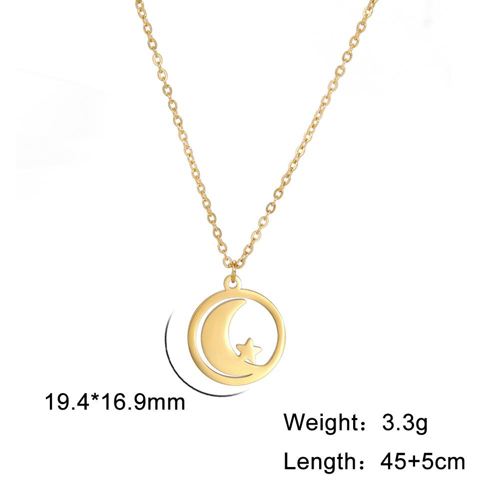 Ожерелье с символом исламского полумесяца для женщин, подвеска в виде полумесяца и звезды, модный изысканный минималистский исламский религиозный мусульманский ювелирный подарок
