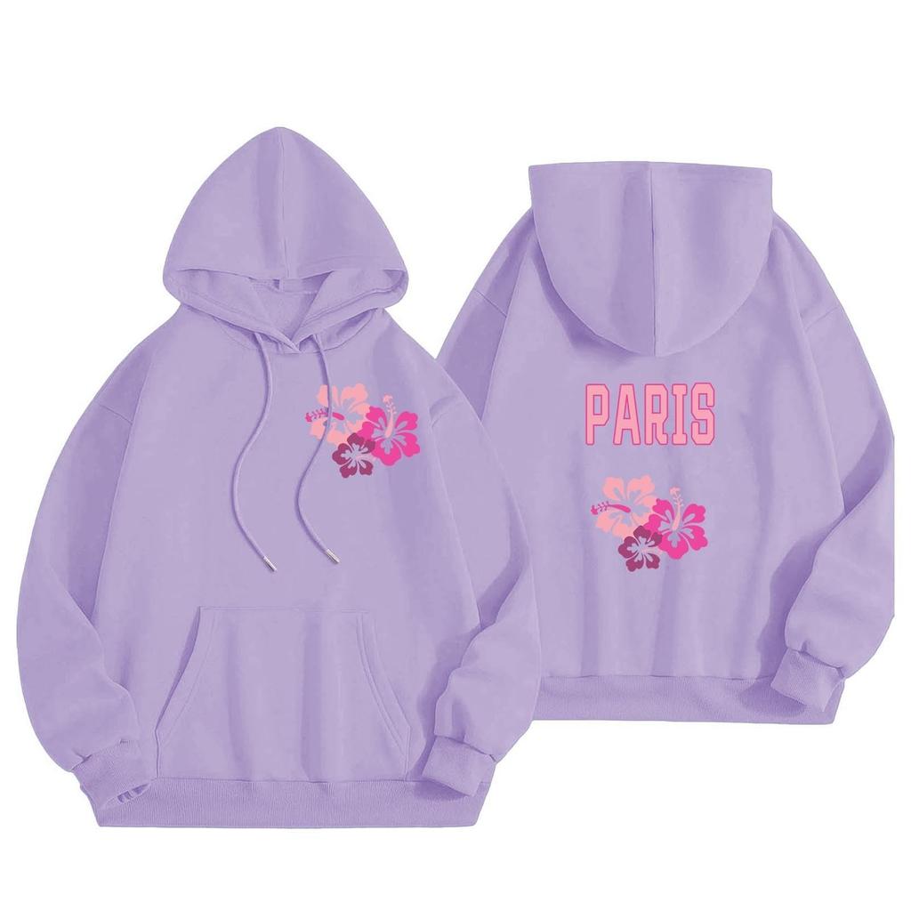 Женская спортивная рубашка с длинными рукавами, повседневная толстовка с капюшоном и карманом с надписью на шнурке