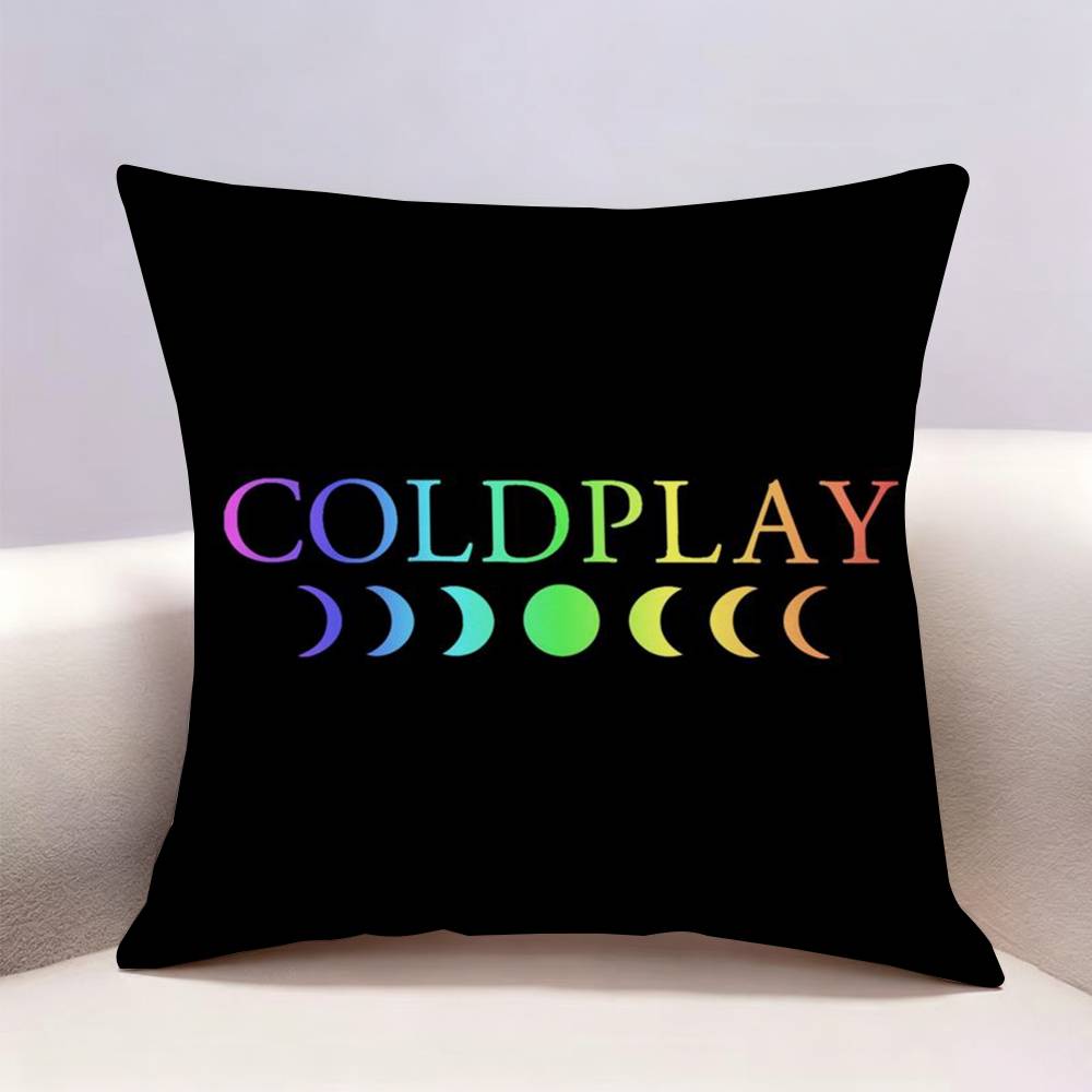 CColdplay Band Doublesided print Pillow Case for Sofa Living Room Home office Decor Protective Cover