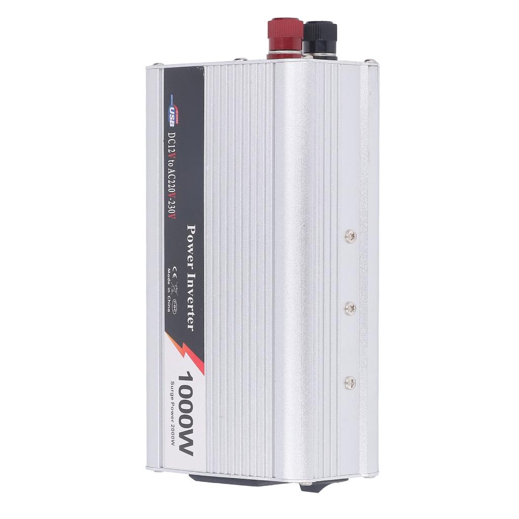 Автомобильный инвертор питания 1000 Вт USB-интерфейс тихий вентилятор охлаждения Автомобильный инвертор DC12V в AC220?230