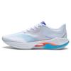 Li Ning Super Light 20 Амортизирующие Скользкие Устойчивые к истиранию Низкие Повседневные Беговые Кроссовки Мужские Бело-синие ARBT001-6