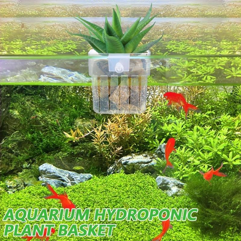 12Pieces Transparent Wall Mount Planter Cup Water Plant Holder For Fishtanks Greenery And Aquascaping Scene Decors
