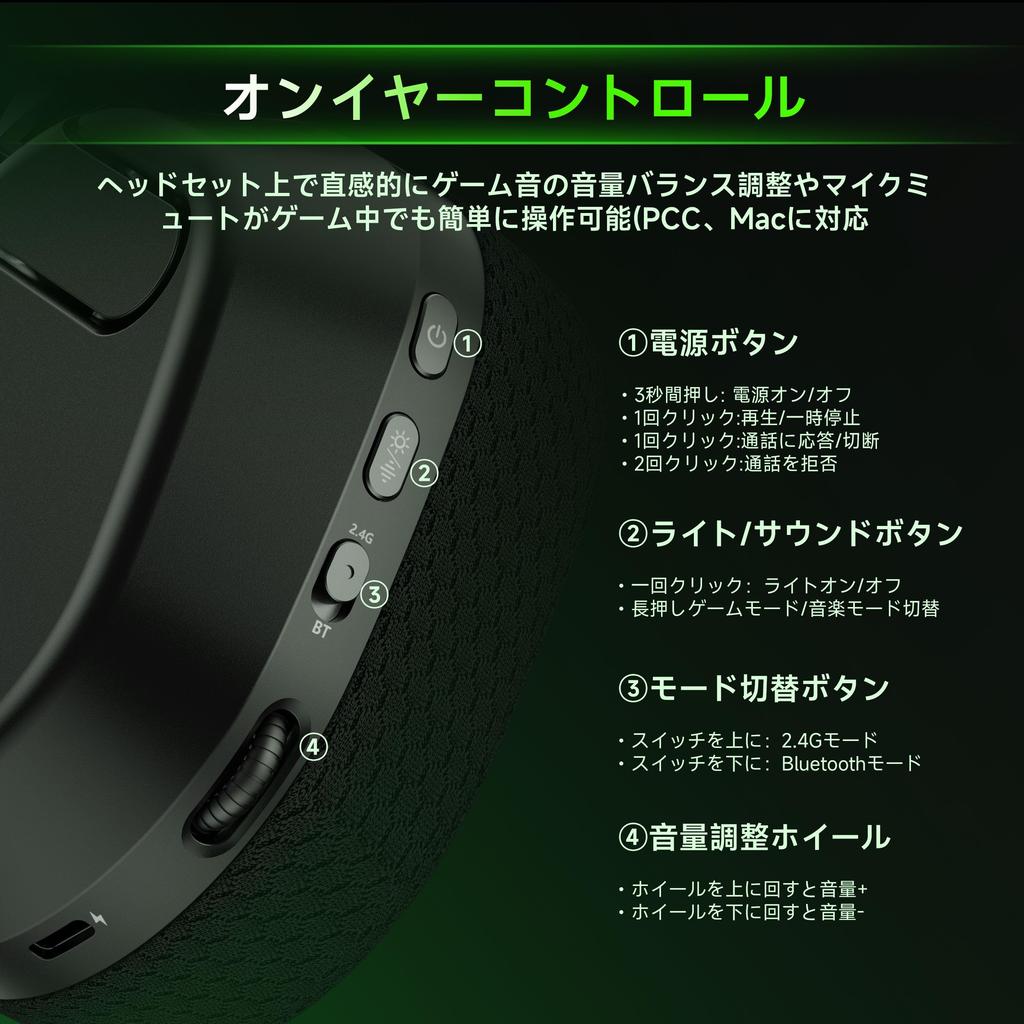 Игровые наушники Rumoon Captain 560 Беспроводная игровая гарнитура с и Xbox Series Controller Совместимые 50 мм ENC До 45 часов комфортного