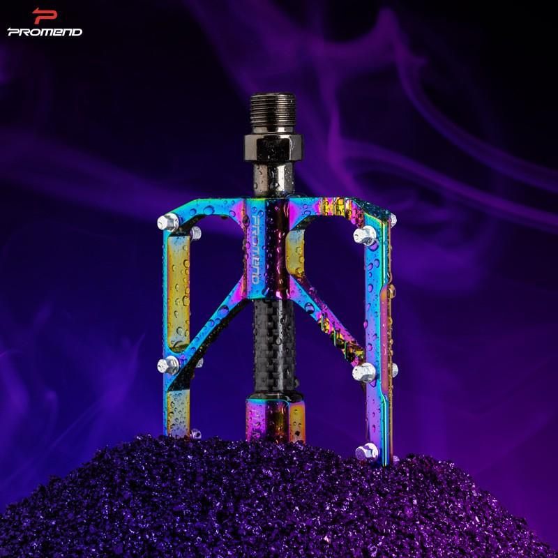 Aluminum CNC Mountain Bike Pedals With Sealed Cartridge Bearings PD-M86CY Colorful Design MTB Hybrid Bikes