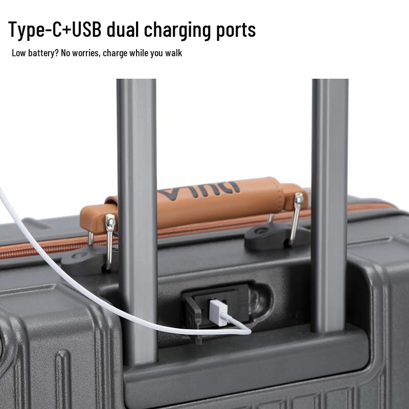 DULA 20-дюймовая ручная кладь с USB и подстаканником