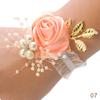 1PC Bracelet Accessorie Bride Wrist Flower Pearl Hand Flowers Romantic Wedding Elegant Bridesmaids