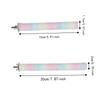 Colorful Parrot Standing Perch Comfortable Grip Bird Teeth Chew Pole  Small Medium Birds