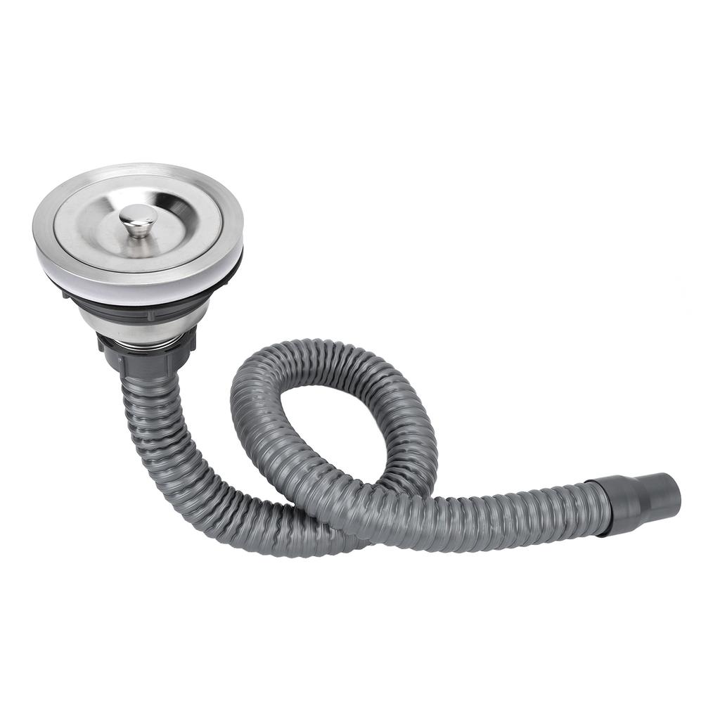 Bathtub Drain Stopper Strainer Stainless Steel Large Size Hair Catcher Drain Strainer Set with Tube