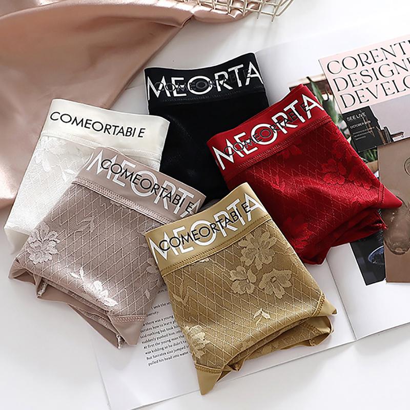 FallSweet 5 шт./компл. Женские кружевные трусики Сексуальное нижнее белье Модные трусики с надписью на поясе Бесшовные дышащие трусики Женское нижнее белье