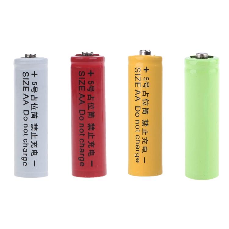AA Dummy Fake Battery Setup для корпуса батареек AA LR6 AM3 Размер Заполнитель для батареек Цилиндр