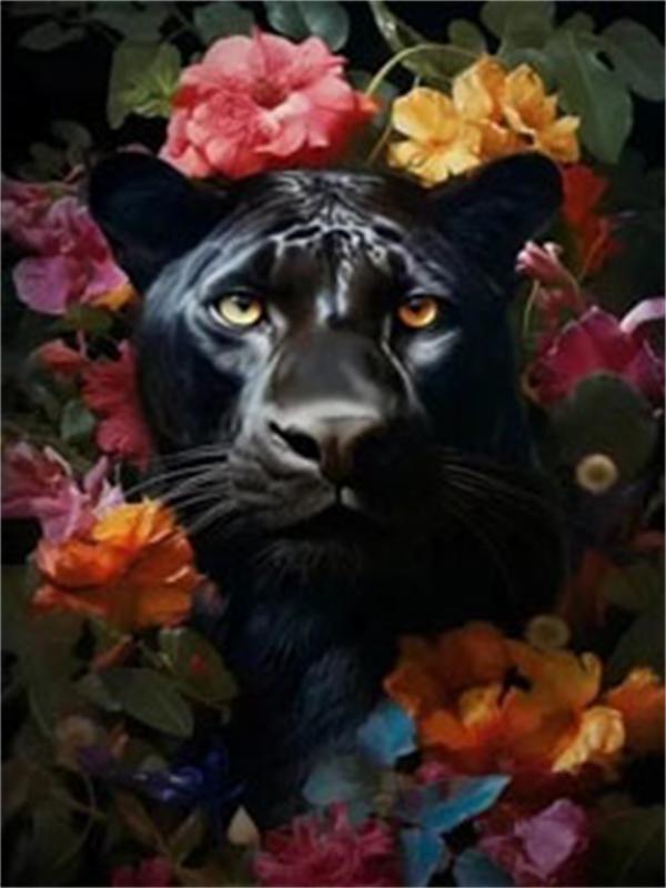 DIY Diamond Painting Flowers and Animals Cross Stitch Kit Mosaic Art Diamond Painting Full Circle/Square Diamond Home Decoration