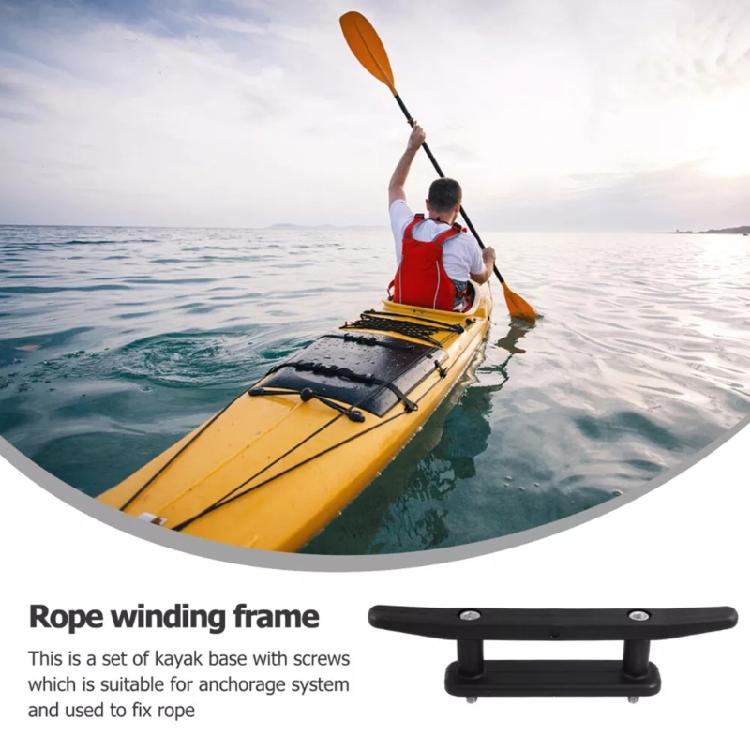 2Pcs Deck Kayak Rope Rack Kayak Rope Frame Cleat Hardware Nylon Boats Kayak Canoes Cleat Fixed Stand Easily to Install
