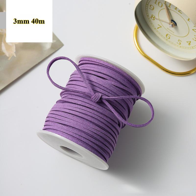 3 мм 40 м Кожаный шнур Лента для обертывания цветочного букета для DIY упаковки подарков и рукоделия Швейные принадлежности для одежды