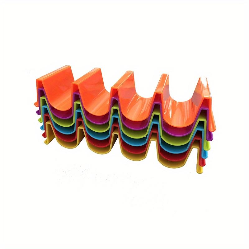 1/6pc Mexican Roll Rack Taco Holder Tortilla Pancake Stand Holder Creative Wave Shape Tray Holder Taco Cake Rack Kitchen Gadgets