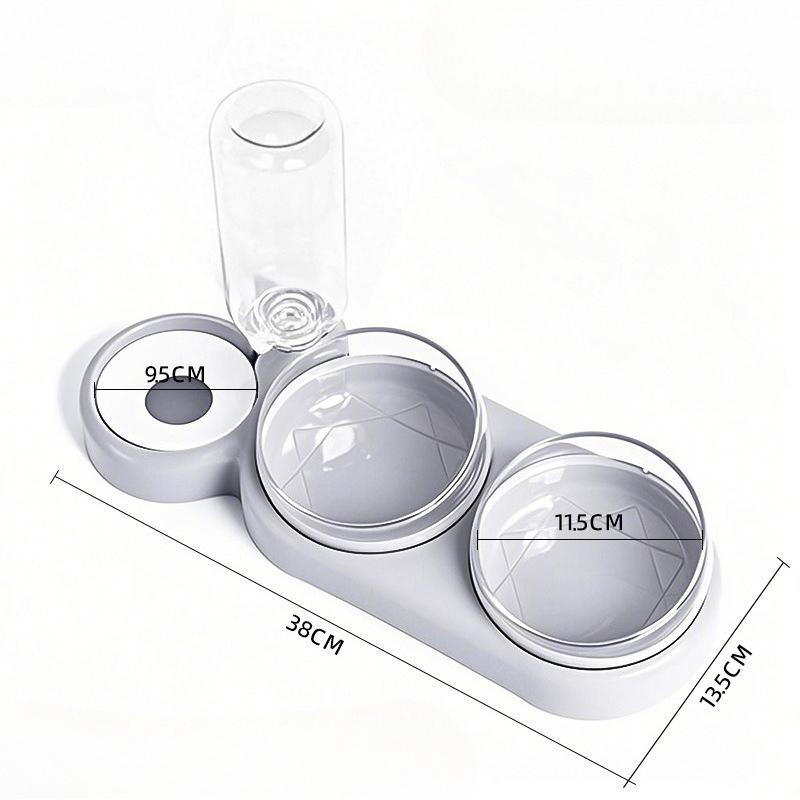 Миска для кошек, Миска для питомца, Автоматическая поилка для кошек, Кормушка, Интегрированная двойная миска, Миска для собак, Неопрокидывающаяся миска для корма