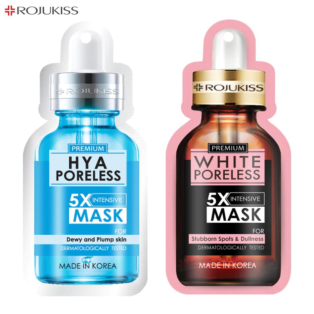 Rojukiss Акне/Укрепляющая/Красная сыворотка/Глута/HYA/Омега/Идеальная/Восстанавливающая/Белая/Цинковая интенсивная маска без пор 5X 25 мл - Thai Skincare