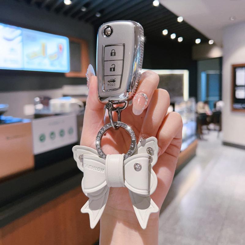 Декоративная оболочка для ключа и брелок для Nissan Sylphy, Qashqai, Kicks, Tiida, Bluebird