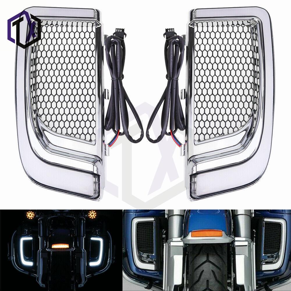 LED DRL Turn Signals for Harley Street/Road King/Electra Glide Fairing Lowers (14-21)
