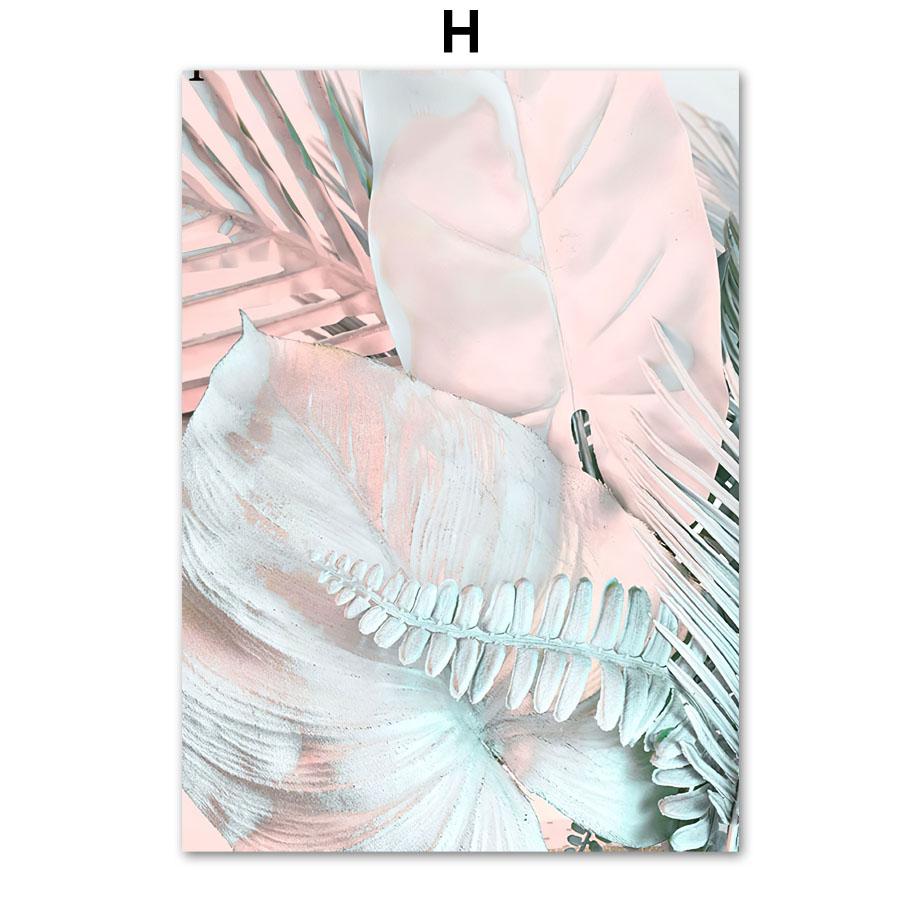 Розовое море корабль пончик спасательный круг воздушный шар морская звезда Монстера любовные постеры скандинавская настенная живопись на холсте гостиная домашний декор