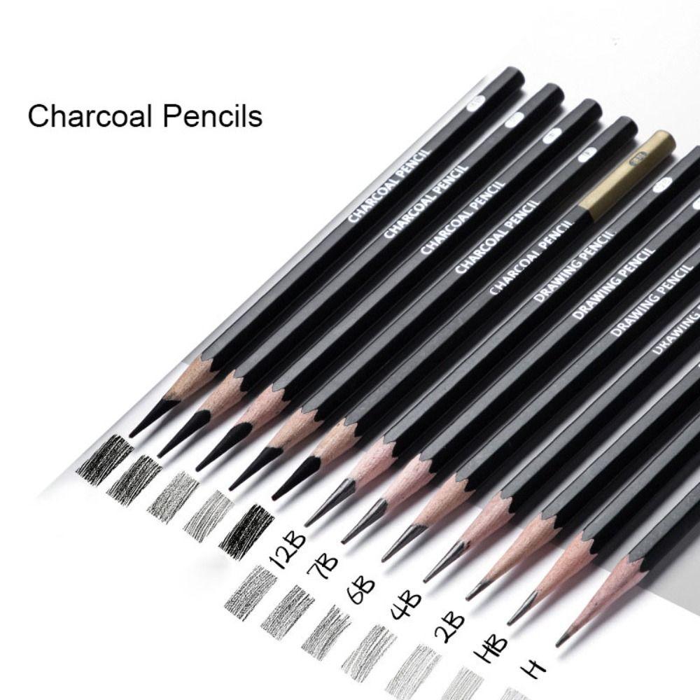 Art Supplies Charcoal Pencils Graphite Mixed Drawing Pencil Set  Details Processing