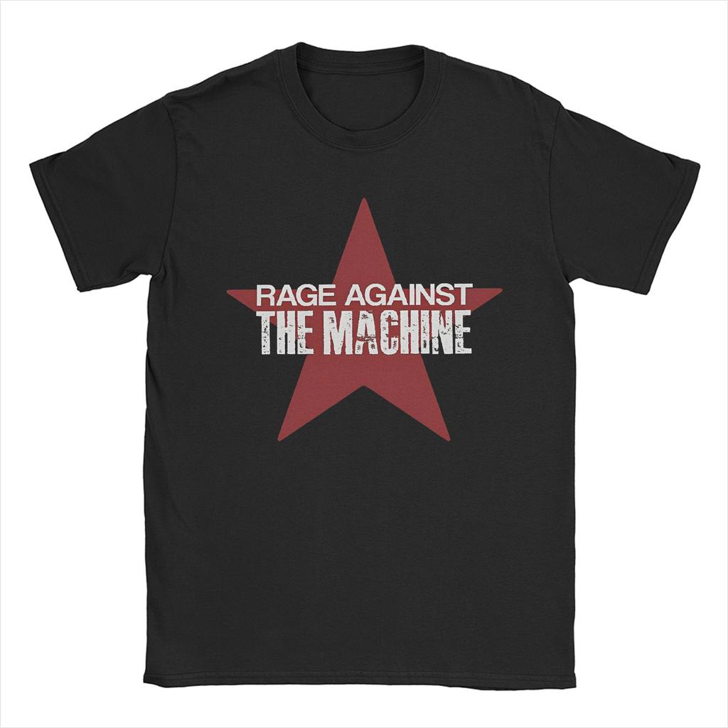 25ss Летняя футболка Rage Against The Machine Звезда Женские Забавные Хлопковые Футболки С Круглым Вырезом С Коротким Рукавом Унисекс Футболки Большого Размера Топы...