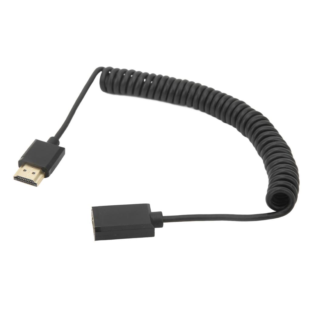 HD Multimedia Interface Male to Female Coil Cable 2K 4K 60HZ 1.8M Spring Wire HD TV Computer Notebook Display Projector