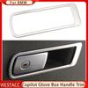 Нержавеющая сталь автомобильный ящик для хранения перчаток второго пилота, накладка на ручку для Bmw X3 G01 X4 G02 2018-2022, декоративная наклейка