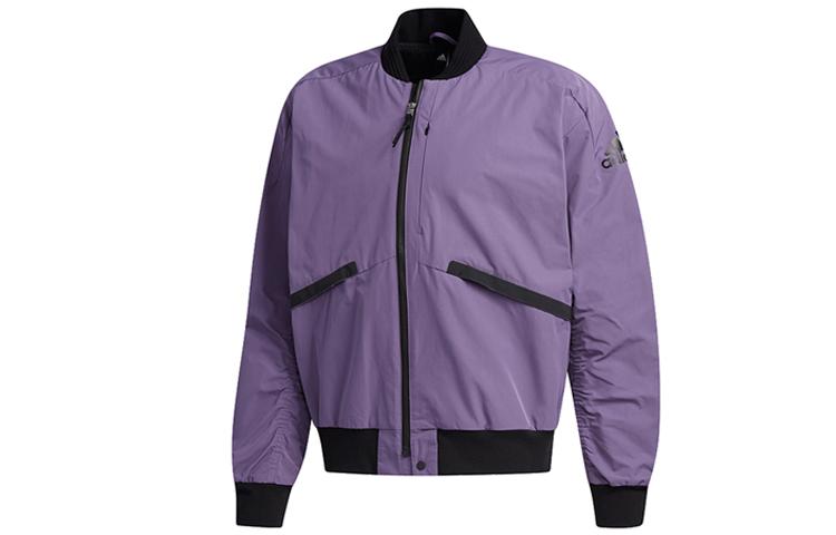 Adidas Jackets Men's Tech Purple/Black Stand Collar Moderate Other FM9384