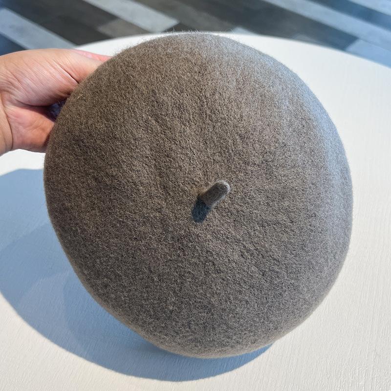 Женская шерстяная шапка-берет, теплая, зимняя, универсальная, кепка газетчика-художника, не растягивается, легкая