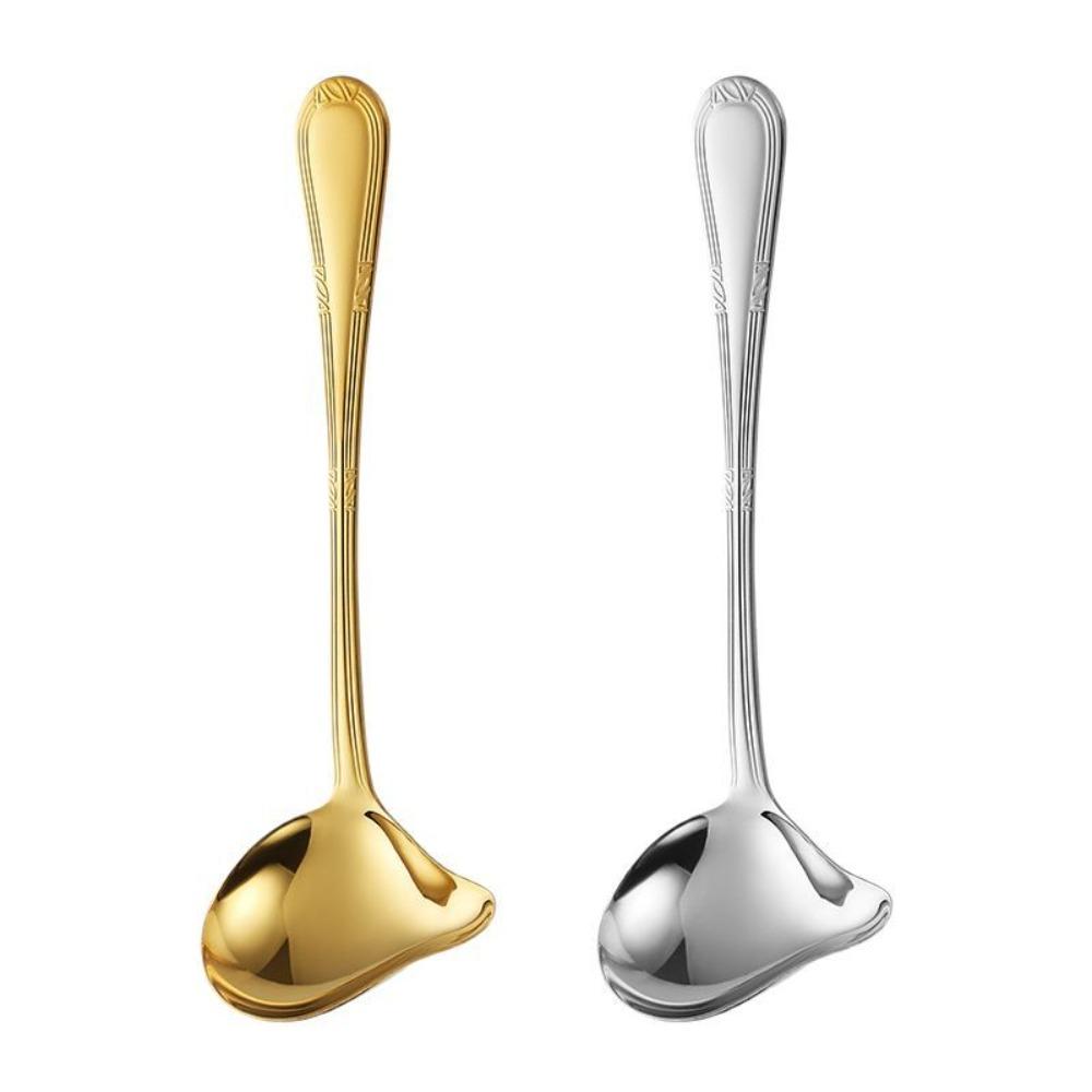 Long Handle Sauce Spoon Duckbill Shape Serving Spoon Duck Mouth Spoon for 2pcs Hot Pot Cooking