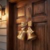 Home Decor Christmas Bell Decoration Bow Bell Hanging Ornaments Vintage Bell Pendant  Wall