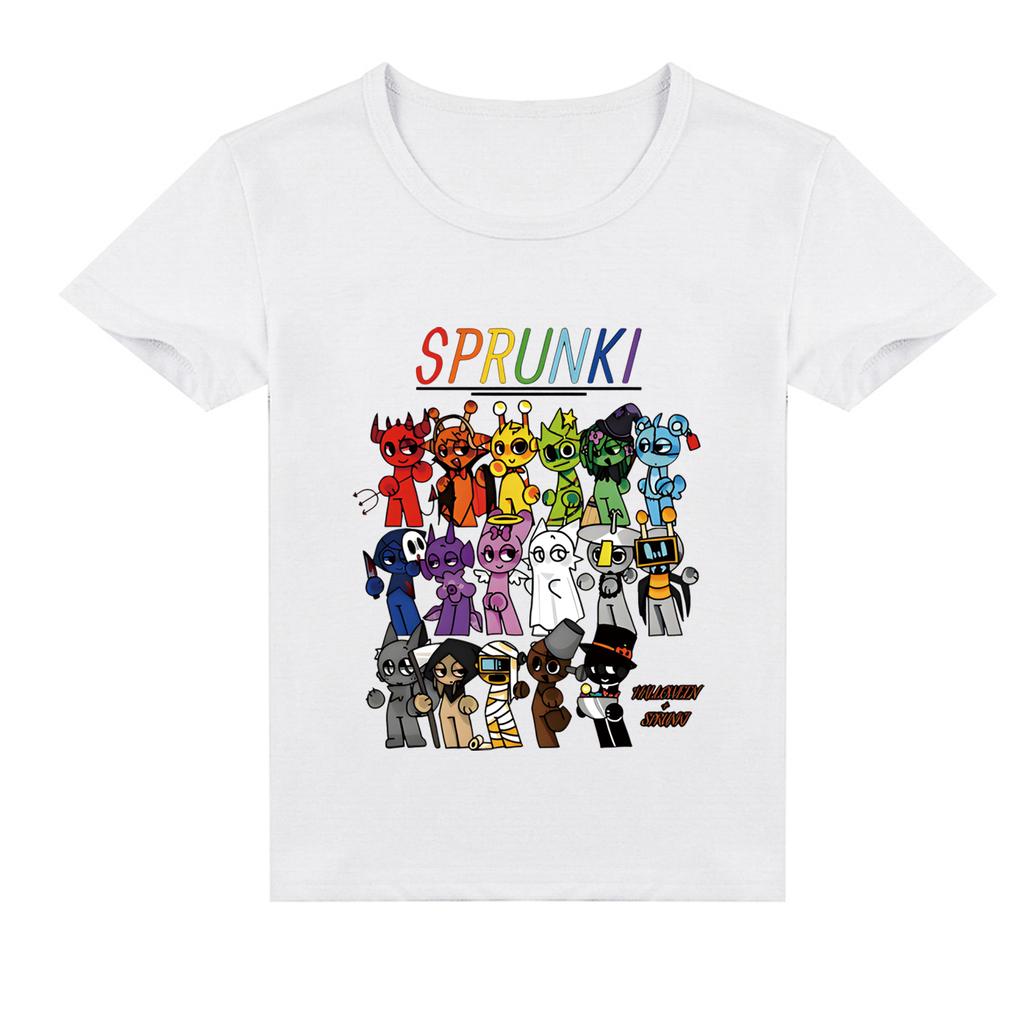 Футболка детская 2D Футболка Sprunki детская с коротким рукавом