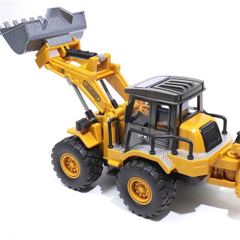Игрушки 2 в 1 для мальчиков Сплав Трактор Детский Экскаватор Бульдозер Миниатюрная Модель Грузовика Литая Модель Строительной Техники Детские Подарки