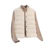 Thin and light inner down vest women's autumn and winter fashion simple hidden button warm white duck down liner vest tide