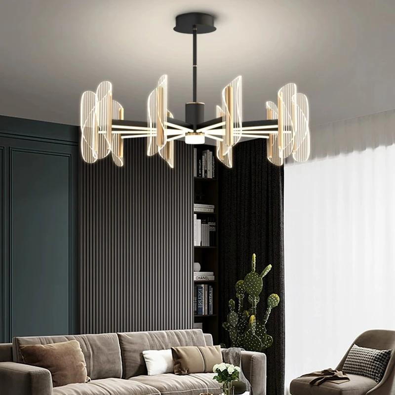 Chandelier Living Room Dining Room Bedroom Minimalist LED Acrylic Chandelier
