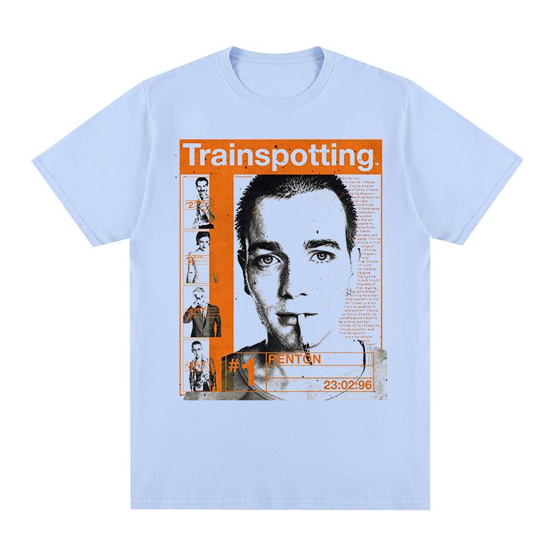 Trainspotting Винтажная футболка Новая Ретро Портрет Классический Дизайн Британский Популярный Хлопок Мужская Футболка Новая ФУТБОЛКА Женские топы