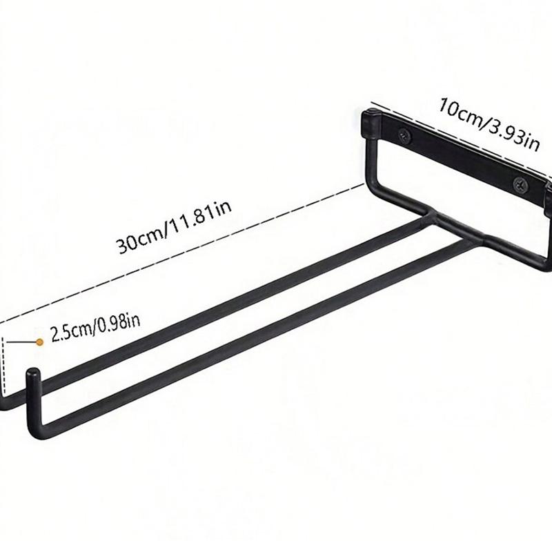 Настенный держатель для бокалов с винтами, кухонный держатель для винных бокалов, подвеска для чашек, подвесная стойка для бокалов, полка для хранения для бара, кухни