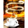 Полный 5D Diy Алмазная картина Мультфильм Чашка кофе Вышивка Крестом Домашний декор Ручной подарок Подарок