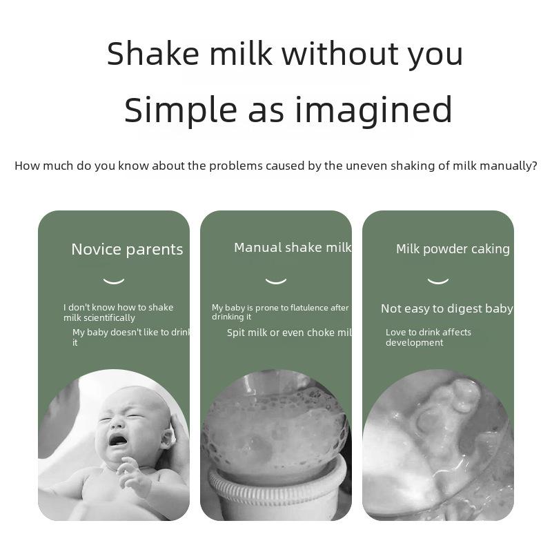 Умный молочный шейкер: Полностью автоматический электрический миксер и блендер для детского молока.