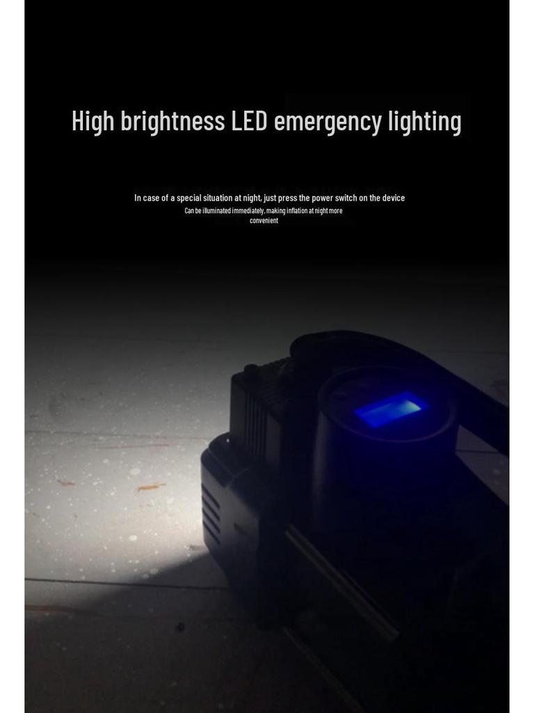 Портативный 12В Электрический Двухцилиндровый Насос для Накачивания Шин