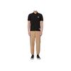 Evisu SS22 Вышивка Дарума Однотонная рубашка-поло Мужские топы Черный 2ESHTM2PS602XXCT