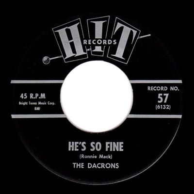 7-дюймовая пластинка DACRONS / CONNIE LANDERS - He's So Fine / Follow The Boys 57 Hit Records 1963 US Рок Б/У