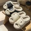 Fashion Velcro Cotton Slippers New Winter Fluffy Slippers Can Be Worn Indoors and Outdoors