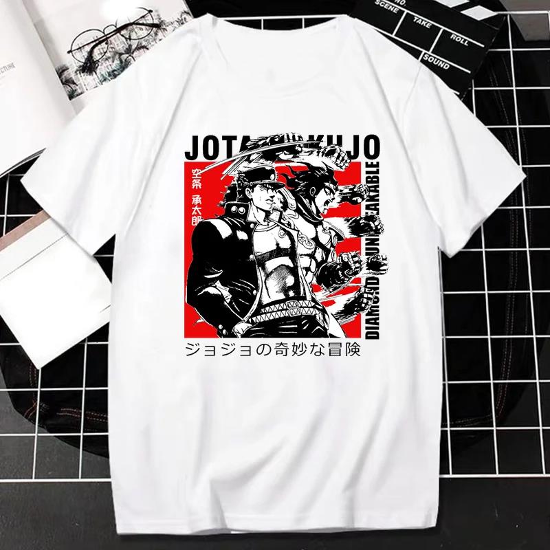 Japanese Anime JOJO Bizarre Adventure Graphic Print T Shirt Unisex Unisex Fashion Streetwear Short Sleeve Plus Size T Shirt Unisex