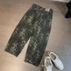 2023 Fall/Winter Men's Retro Leopard Print Workwear Pants - Loose, Casual & Versatile