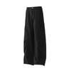 Men Women Loose Fit Streetwear Cargo Pants With Pleated Detail Cotton Wide Leg