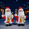 Unique Electric Handheld Palace Lantern with Musical Santa Claus - Christmas Gift Decoration