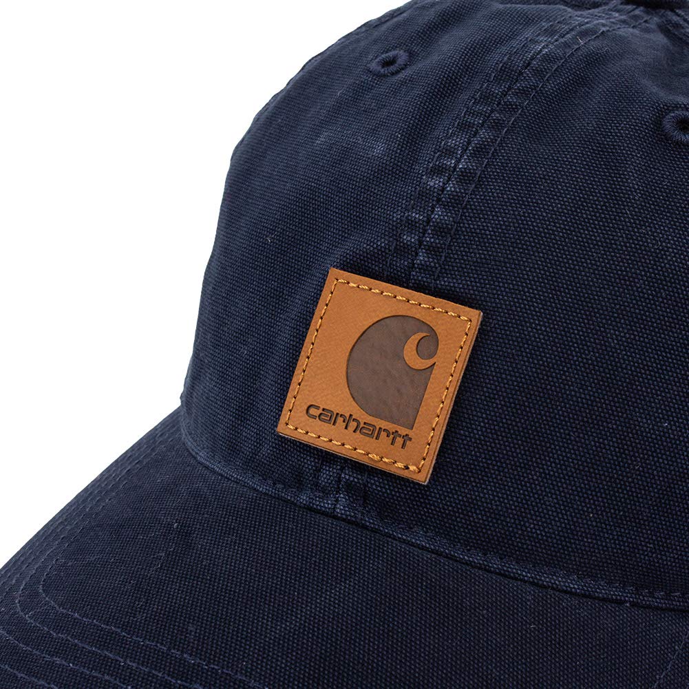 carhartt Мужская кепка Одесса из стираного хлопкового холста Темно-синяя 100289-412 [Параллельный импорт]